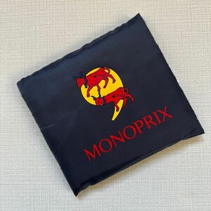 モノプリ エコバッグ MONOPRIX ポワトゥー・シャラント地域限定柄　紋章柄　パリ土産　フランス　定番　トートバッグ　レア