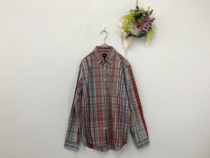 659　メンズ　【　GAP　新品本体価格￥6，900　】チェックシャツ　　サイズ:S　 色：赤色チェック