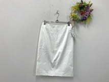 854　レディース　【　INED　日本製　新品本体価格￥14，000　】　ストレッチスカート　サイズ：9　色：白色_画像1