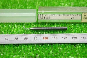 【TEB-0006】　ジャンク　テーパーボールエンドミル　R0.5ｘ4ｘ30′　超硬？