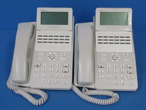 Ω ZZI 5674 保証有 西20年製 NTT αA1 18ボタンスター電話機 A1-(18)STEL-(2)(W) 2台セット ・祝10000！取引突破！