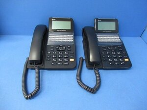 Ω保証有 ZX2 5680) ZX-(24)STEL-(1)(K) 2台 NTT αZX 24ボタンスター標準電話機 中古ビジネスホン 領収書発行可能 同梱可 20年製