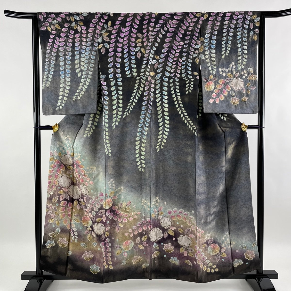 厳選◇美品◇綺麗な辻が花模様◇訪問着◇袷◇広襟◇附下訪問着◇裄67丈159-
