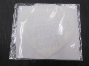 【未使用品】WheelWhores ステッカー ホワイト 「Glow in The Dark Hesrt」 ハート型 長期在庫