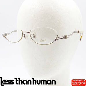 定価3万■Less than human Duet IO アンダーリム メタルフレーム眼鏡 未使用 生産終了モデル◆レスザンヒューマン 伊達 メガネ めがね