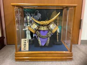 Art hand Auction New exhibit item ☆ May doll ☆ No. 12 date gold engraving metal helmet decoration ☆ Bow and sword included, season, Annual event, children's day, May doll