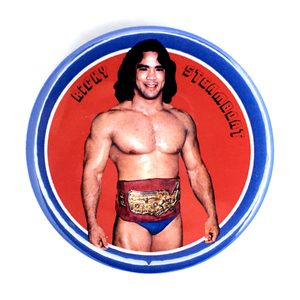 デカ缶バッジ 58mm リッキースティムボート Ricky Steamboat WWF WWE WCW 全日本プロレス