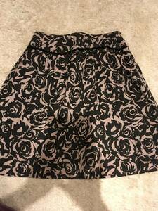  beautiful goods *GLACIER* honey z* flair skirt * floral print *M size *200 jpy 