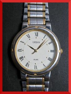  Seiko SEIKO Alba ALBA urban URBAN quartz 3 hands Rome nV721-6020 for man men's wristwatch U694 operation goods 