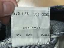 Levi's リーバイス 501XX 501-0003 バレンシア工場製 w30 USA製 米国製 90's ヒゲ落ち_画像8