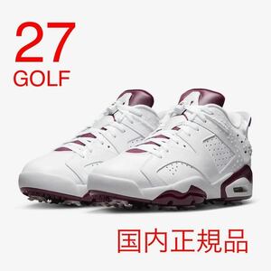 * ограничение * Nike воздушный Jordan retro 6 Golf GOLF Golf NIKE JORDAN RETRO 6 G NRG туфли для гольфа 27cm