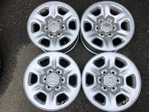 TOYOTA HILUX SURF 215 series Hilux Surf original steel wheel SILVER silver 16 -inch 7J +30 6H139.7 HIACE 100 200 Hiace 