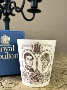  Britain .. Royal Family *1981 year Royal Doulton * Royal u Eddie ng mug Charles & Diana 