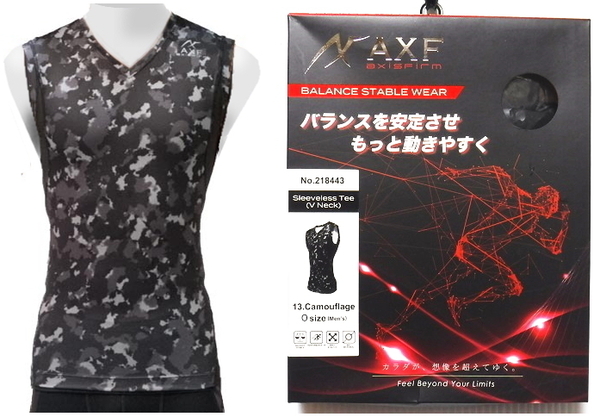 即決■★AXF axisfirm★■Sleeveless Tee V Neck IFMC SIZE=O