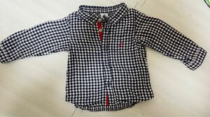 美品　PETIT BATEAU(プチバトー) シャツ　12M 74cm ベビー