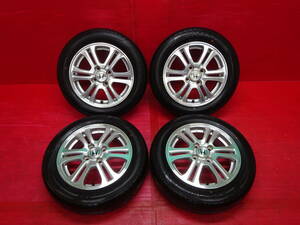 ★イボ付き★ ホンダ N-BOX純正14インチホイール 4本 4.5J +40 4H 100 DUNLOP ENASAVE EC300+ 155/65R14 HONDA N-ONE N-WGN 軽 ダンロップ