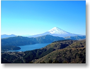 オリジナル フォト ポストカード 2014/12/27 箱根大観山 富士山