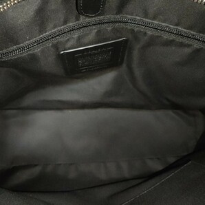 送料無料 美品 COACH コーチ メンズ トートバッグ スムース レザー ビジネス トート F54758 ブラックの画像9