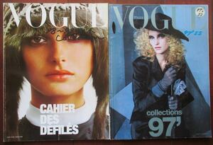 VOGUE ITALIA 1997年 1998年 2冊セット 付録 '97 春夏 '98-'99 秋冬 コレクション 冊子 難有り