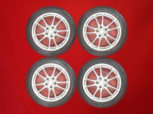 スタッドレス ECO FORME エコフォルムSE-10+ダンロップウィンターMAXX01 WM01 225/45R17 9/8.5分山★ISに！stwt17