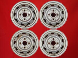 [ super-discount used 4 pcs set ] Lite Ace / Town Ace 20 series 30 series pure steel iron wheel 13 -inch 4.5J +35 PCD114.3 4 hole Φ60 cc13