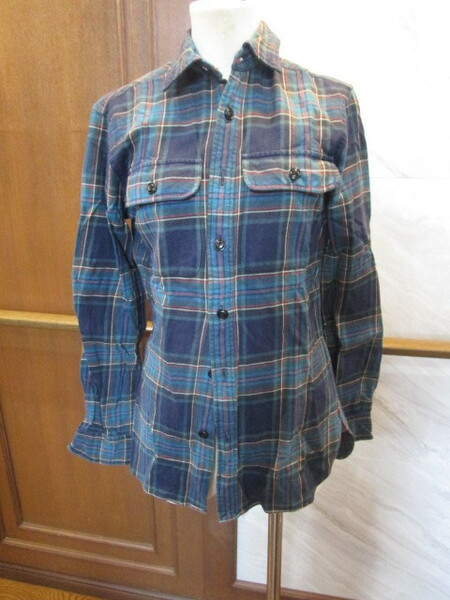 RALPH LAUREN レディース長袖チェック柄シャツ　2号　155/84A