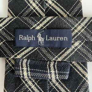 RALPH LAUREN( Ralph Lauren ) чёрный проверка галстук 
