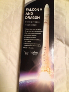  Rocket Rocket Space-X FALCON9 and Dragon Flying Model 53cm