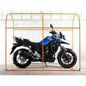 新品★送料無料★ドッペルギャンガー バイクガレージ 奥行2150mm 屋外簡易車庫 中型バイク専用のスリムなガレージ DCC539-KH カーキの画像7