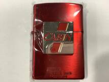 1円〜 未使用保管品 zippo (ジッポー) ライター CABIN 2002年製 レッド_画像1