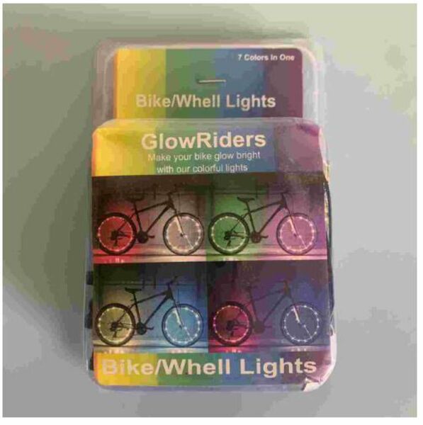 LED自転車ホイールライト サイクリング装飾 安全警告 タイヤストリップライト