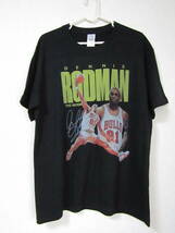 【未使用品】 NBA RODMAN #91 デニス・ロッドマン BULLS シカゴ・ブルズ Tシャツ ユニフォーム　黒　L　ジョーダン_画像2