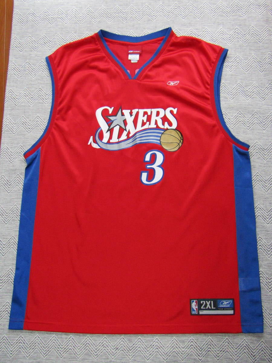 美品 NBA 76ers IVERSON #3 アレン・アイバーソン セブンティ 
