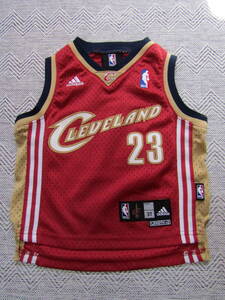 [Редко] NBA Cavs Lebron James James #23 Adidas Baby Baby 3t униформа для футболки в баскетбольной рубашке