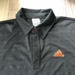 ☆☆ 送料無料 ☆☆adidas アディダス ボタンダウンポロシャツ 半袖シャツ GOLF ゴルフ 黒 ブラック　Sサイズ