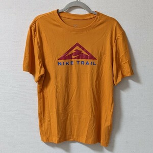 新品未使用 M Dri-FIT ショートスリーブ トレイル ランニング Tシャツ Nike Trail ドライフィット 半袖Tシャツ マラソン ナイキ オレンジ