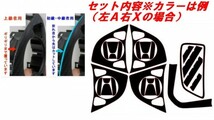 フィット３ ステアリングカスタマイズセット　４Dカーボン調　ブラック　車種別カット済みステッカー専門店　ｆｚ　 FIT GK3 GK5 GP5_画像2