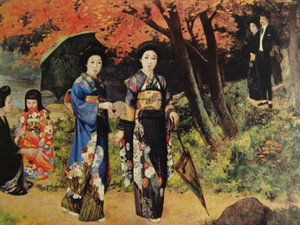 Art hand Auction Saburosuke Okada, [Visualización de hojas de otoño], Nuevo marco de alta calidad incluido., Libros de arte antiguos y raros., En buena condición, Envío gratis Retratos, Obra de arte, Cuadro, Retratos