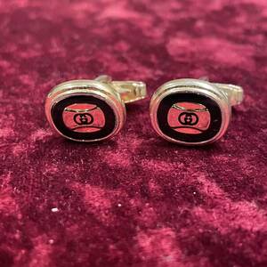 vintage GUCCI グッチ GGロゴ カフス カフリンクス