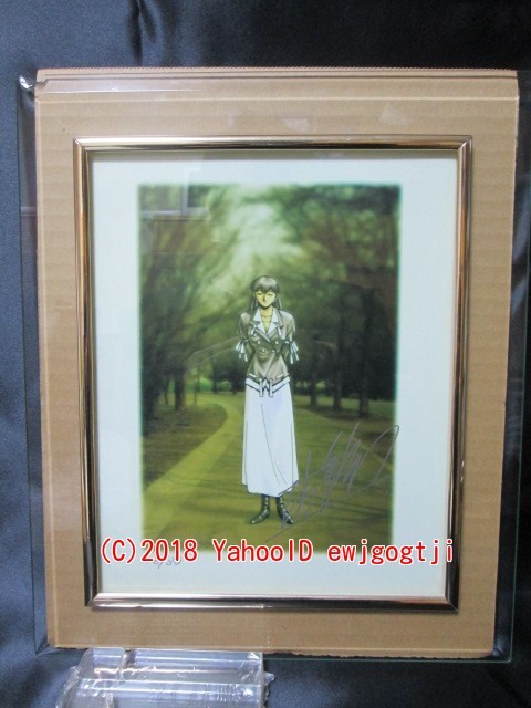 Kia Asamiya Autographed CG Output Original Art 1 Ken Keiketsu Steam Detectives Silent Mobius Reproduction Original Art Lithograph Print Illustration Setting Material, comics, anime goods, sign, Hand-drawn painting