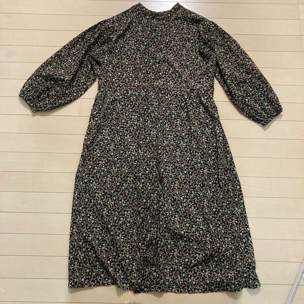 THE SHOP TK ザショップティーケー　前開き花柄　ロングワンピース　サイズ　M