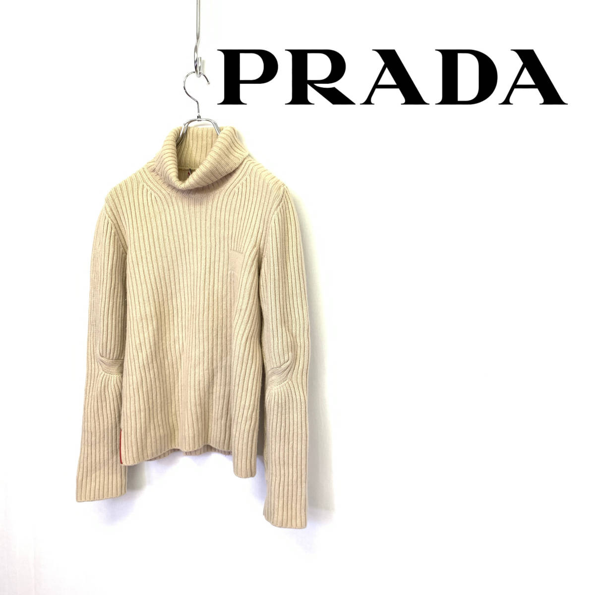 プラダスポーツ PRADA タートルネック ナイロン ニット セーター | www