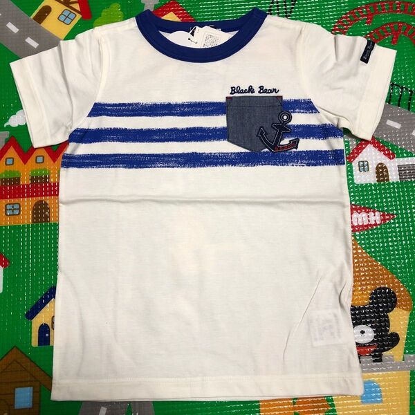 【未使用】 ミキハウス ダブルB ブラックベア 半袖Tシャツ