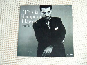 初期廃盤 This Is Hampton Hawes Vol. 2 The Trio / Red Mitchell Chuck Thompson 参加 Lester Koenig プロデュース VDJ 1559 Contemporary