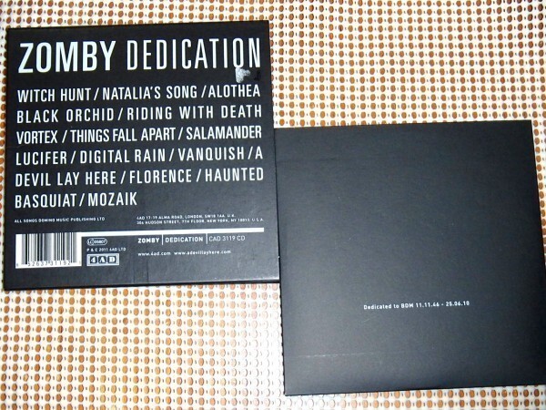 廃盤 Zomby Dedication ゾンビー 4AD | Burial Boards Of Canada Actress Mount Kimbie FOUR TET Andy Stott KUEDO SBTRKT 好きにオススメ