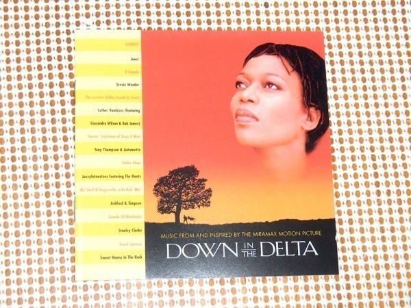 廃盤 Down In The Delta サウンドトラック/ D'Angelo Stevie Wonder Chaka Kahn Jazzyfatnastees + Roots 等参加豪華サントラ Maya Angelou