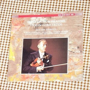 廃盤 ベートーヴェン ヴァイオリン 協奏曲 op.61 ブラームス op.77 ハイフェッツ ミュンシュ ボストン響 ライナー シカゴ BVCC9325 HEIFETZ