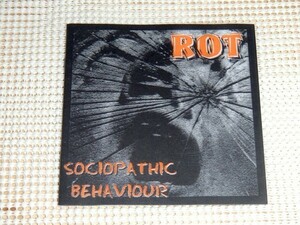 廃盤 Rot Sociopathic Behaviour /ブラジル グラインド 秀作 Paulo ( New York Against The Belzebu ) Alexandre ( Warhate ex: Bandanos )