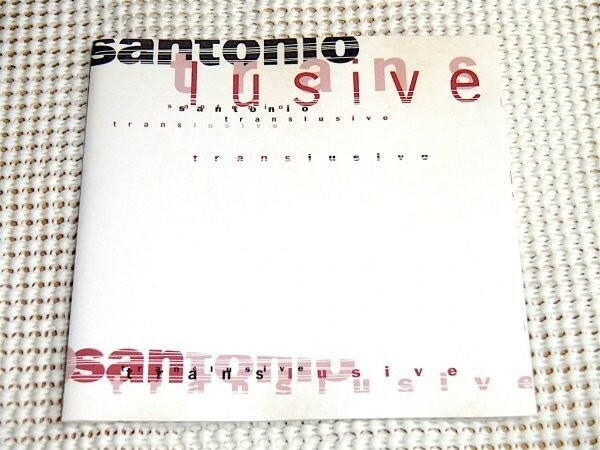 廃盤 Santonio サントニオ Translusive/ Tresor / Kevin Saunderson ( Reese )との ユニットや Unreleased Project でも著名 デトロイト