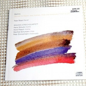 初期廃盤 ブラームス ピアノ五重奏曲 ブラームス弦楽四重奏団 レーゼル 32TC32 Deutsch Schallplatten BRAHMS streichquartett Peter Rosel